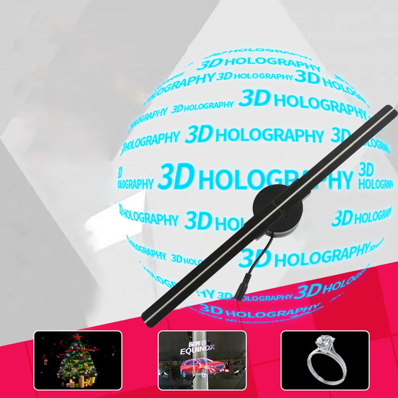 3d Hologram Fan Projector